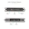 StarTech.com USB-C multiport adaptér – HDMI/VGA – 4K 60 Hz – 3-portový USB hub – 100 W Power Delivery priechod – GbE – Mini dokovacia stanica na cesty s nabíjaním – Zvinutý kábel, 30 cm