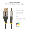 StarTech.com 3m VESA certifikovaný DisplayPort 1.4 kábel – 8K 60 Hz HDR10 – Ultra HD 4K 120 Hz video – DP 1.4 kábel / šnúra – pre monitory/displeje – DisplayPort na DisplayPort kábel – M/M