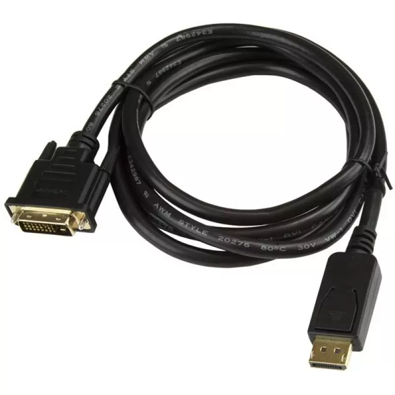 StarTech.com 1,8 m DisplayPort na DVI kábel, DisplayPort na DVI adaptér kábel, Pasívny DP na DVI-D video konvertor, 1080p – Náhrada za DP2DVIMM6