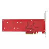 StarTech.com Dual M.2 PCIe SSD adaptér karta, PCIe x8 / x16 na Dual NVMe alebo AHCI M.2 SSD, PCI Express 4.0, 7,8 GBps/disk, vyžaduje bifurkáciu - Windows/Linux kompatibilné