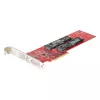 StarTech.com Dual M.2 PCIe SSD adaptér karta, PCIe x8 / x16 na Dual NVMe alebo AHCI M.2 SSD, PCI Express 4.0, 7,8 GBps/disk, vyžaduje bifurkáciu - Windows/Linux kompatibilné