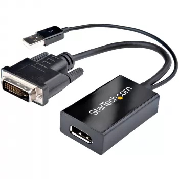 StarTech.com DVI na DisplayPort adaptér – USB napájanie – 1920 x 1200 – DVI na DisplayPort konvertor – video adaptér – DVI-D na DP