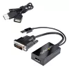 StarTech.com DVI na DisplayPort adaptér – USB napájanie – 1920 x 1200 – DVI na DisplayPort konvertor – video adaptér – DVI-D na DP