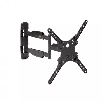 StarTech.com plne pohyblivý nástenný držiak na TV – pre 32-55 palcov (77 lb/35 kg) VESA displeje – plochý univerzálny nástenný montážny systém pre ploché televízory – robustný, nastaviteľný naklápací/otočný kĺbový držiak