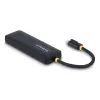 StarTech.com 4-portový USB-C hub, 5 Gbit/s, USB-C na 4x USB-A, napájaný zbernicou, malý cestovný mini hub, multi-portový USB 3.0 splitter, prenosný hub, ochrana proti prepätiu