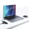 StarTech.com 4-portový USB-C hub, 5 Gbit/s, USB-C na 4x USB-A, napájaný zbernicou, malý cestovný mini hub, multi-portový USB 3.0 splitter, prenosný hub, ochrana proti prepätiu