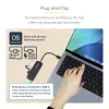 StarTech.com 4-portový USB-C hub, 5 Gbit/s, USB-C na 4x USB-A, napájaný zbernicou, malý cestovný mini hub, multi-portový USB 3.0 splitter, prenosný hub, ochrana proti prepätiu