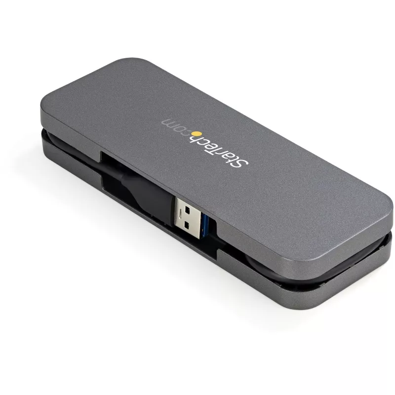 StarTech.com 4-portový USB 3.0 hub – USB-A na 4x USB-A – SuperSpeed 5 Gbit/s prenosný USB 3.1 Gen 1 Type-A hub – napájaný zbernicou – USB hub pre notebook/desktop s dlhým káblom 28 cm a manažmentom káblov~4-portový USB 3.0 hub – USB-A na 4x USB-A – SuperSpeed 5 Gbit/s prenosný USB 3.2 Gen 1 Type-A hub – napájaný zbernicou – USB hub pre notebook/desktop s dlhým káblom 28 cm a manažmentom káblov