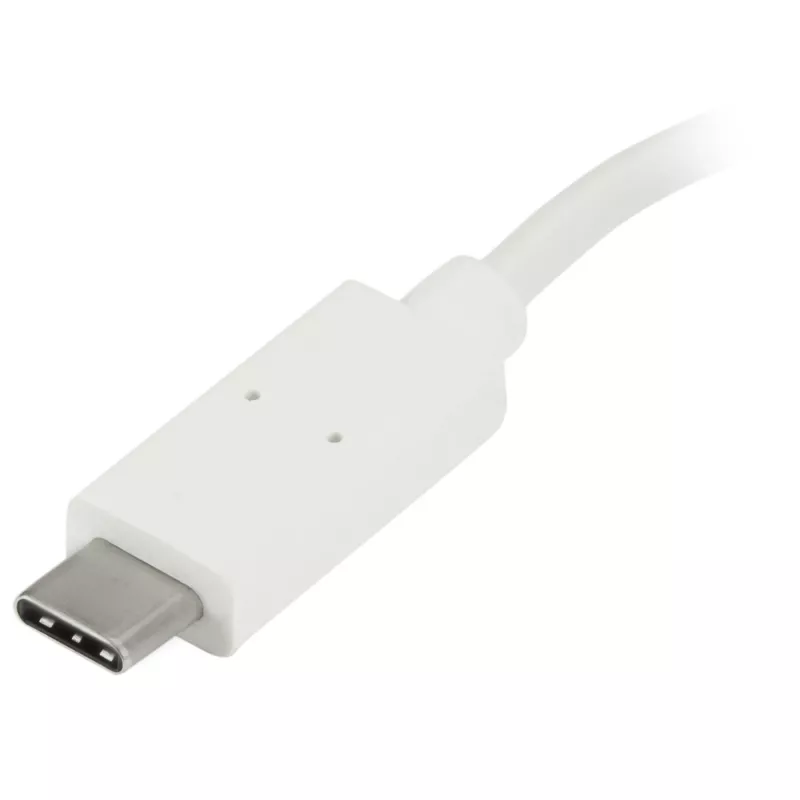 StarTech.com HB30C3A1CFBW 4-portový rozbočovač USB-C, 1x USB-C + 3x USB-A, USB 3.0 SuperSpeed 5Gbps, prenosný, biely
