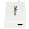 StarTech.com HB30C3A1CFBW 4-portový rozbočovač USB-C, 1x USB-C + 3x USB-A, USB 3.0 SuperSpeed 5Gbps, prenosný, biely