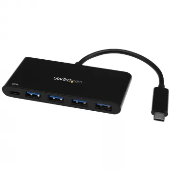 StarTech.com 4-portový USB-C hub so 4 USB Type-A portami (USB 3.0 SuperSpeed 5 Gbit/s) – 60 W Power Delivery priechodné nabíjanie – USB 3.1 Gen 1/USB 3.2 Gen 1 adaptér hub pre notebook – MacBook, Dell~4-portový USB-C hub so 4 USB Type-A portami (USB 3.0 SuperSpeed 5 Gbit/s) – 60 W Power Delivery priechodné nabíjanie – USB 3.2 Gen 1 adaptér hub pre notebook – MacBook, Dell