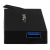 StarTech.com 4-portový USB-C hub - USB Type-C hub so 4x portmi USB-A (USB 3.0/3.1 Gen 1 SuperSpeed 5 Gbit/s) - napájanie zo zbernice USB alebo samostatné napájanie - prenosný nabíjací hub USB-C na USB-A BC 1.2 so sieťovým adaptérom~4-portový USB-C hub - USB Type-C hub so 4x portmi USB-A USB 3.0 hub (5 Gbit/s) - napájanie zo zbernice USB alebo samostatné napájanie - prenosný nabíjací hub USB-C na