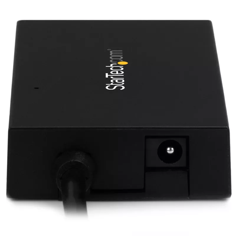 StarTech.com 4-portový USB-C hub - USB Type-C hub so 4x portmi USB-A (USB 3.0/3.1 Gen 1 SuperSpeed 5 Gbit/s) - napájanie zo zbernice USB alebo samostatné napájanie - prenosný nabíjací hub USB-C na USB-A BC 1.2 so sieťovým adaptérom~4-portový USB-C hub - USB Type-C hub so 4x portmi USB-A USB 3.0 hub (5 Gbit/s) - napájanie zo zbernice USB alebo samostatné napájanie - prenosný nabíjací hub USB-C na