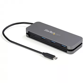 StarTech.com 4-portový USB C hub – 3x USB-A/1x USB-C – 5 Gbit/s USB 3.0 Type-C hub (3.2/3.1 Gen 1) – napájaný zbernicou – prenosný USB-C na USB-A adaptér hub – 28,5 cm (11,2