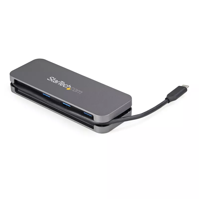 StarTech.com 4-portový USB C hub – 3x USB-A/1x USB-C – 5 Gbit/s USB 3.0 Type-C hub (3.2/3.1 Gen 1) – napájaný zbernicou – prenosný USB-C na USB-A adaptér hub – 28,5 cm (11,2