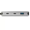StarTech.com 4-portový USB C hub s 2x USB A a 2x USB C – SuperSpeed 10 Gbit/s USB Type-C 3.1/3.2 Gen 2 hub – napájaný zbernicou – prenosný USB-C na USB adaptér hub – hliník – 25 cm (9,8