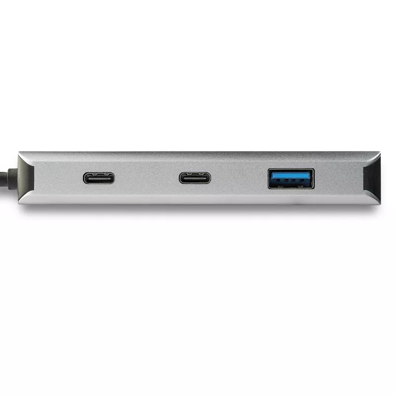 StarTech.com 4-portový USB C hub s 2x USB A a 2x USB C – SuperSpeed 10 Gbit/s USB Type-C 3.1/3.2 Gen 2 hub – napájaný zbernicou – prenosný USB-C na USB adaptér hub – hliník – 25 cm (9,8