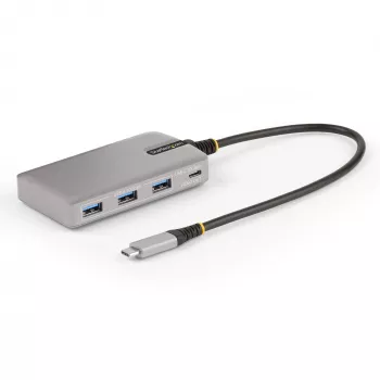 StarTech.com 4-portový USB-C hub s USB-C DP Alt Mode video výstupom 4K 60Hz - 3x USB-A, 1x USB Type-C, 100W Power Delivery priechod, USB 3.2 10Gbps, 30cm kábel, prenosný USB hub