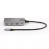 StarTech.com 4-portový USB-C hub s USB-C DP Alt Mode video výstupom 4K 60Hz - 3x USB-A, 1x USB Type-C, 100W Power Delivery priechod, USB 3.2 10Gbps, 30cm kábel, prenosný USB hub