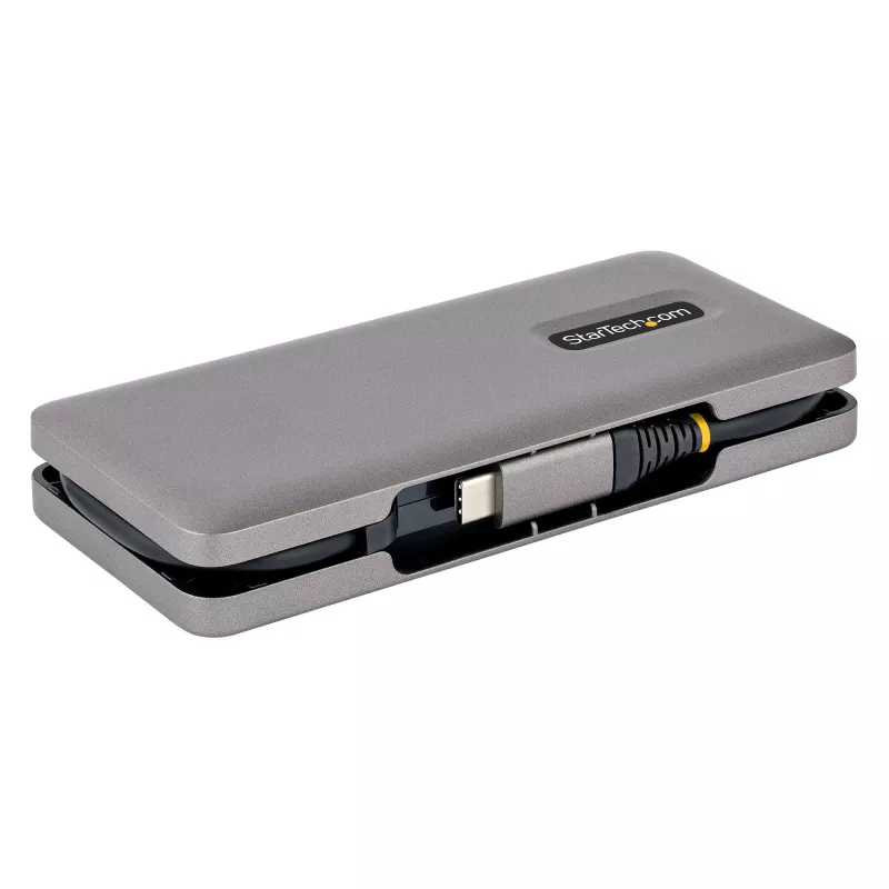 StarTech.com HB31CM1A3CB 4-portový USB-C hub, 1x USB-A + 3x USB-C, USB 3.2 Gen 2 10 Gbps, napájaný zo zbernice, obtáčací kábel 25 cm (9,8 palca)