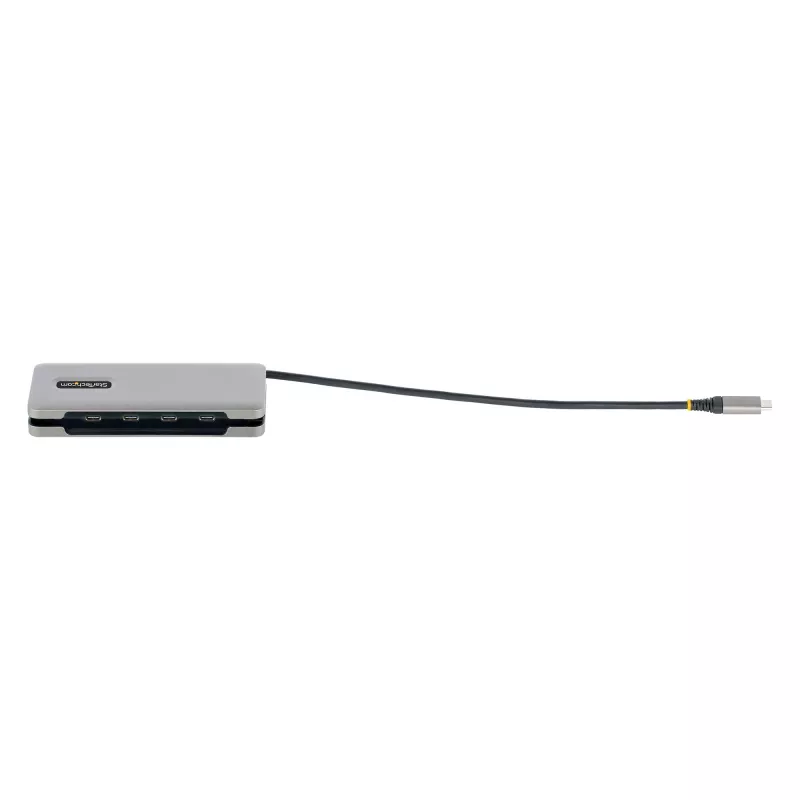 StarTech.com HB31CM4CPD3 4-portový USB-C hub, 4x USB-C, USB 3.2 Gen 2 10 Gbps, priechodné napájanie Power Delivery 100 W, kábel 25 cm (9,8 palca)