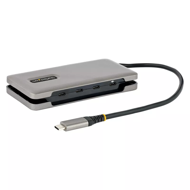 StarTech.com HB31CM4CPD3 4-portový USB-C hub, 4x USB-C, USB 3.2 Gen 2 10 Gbps, priechodné napájanie Power Delivery 100 W, kábel 25 cm (9,8 palca)