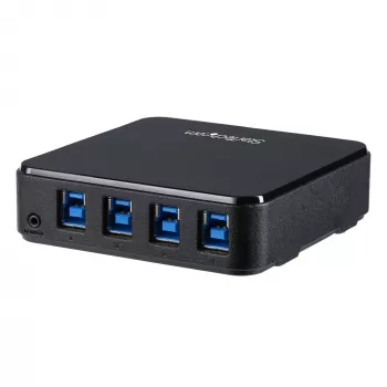 StarTech.com 4-na-4 USB 3.0 periférny prepínač, 5 Gbit/s, Micro-USB Type-B, čierna, plast, CE, FCC, REACH, 0 – 40 °C