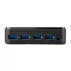 StarTech.com 4-na-4 USB 3.0 periférny prepínač, 5 Gbit/s, Micro-USB Type-B, čierny, plast, CE, FCC, REACH, 0 – 40 °C