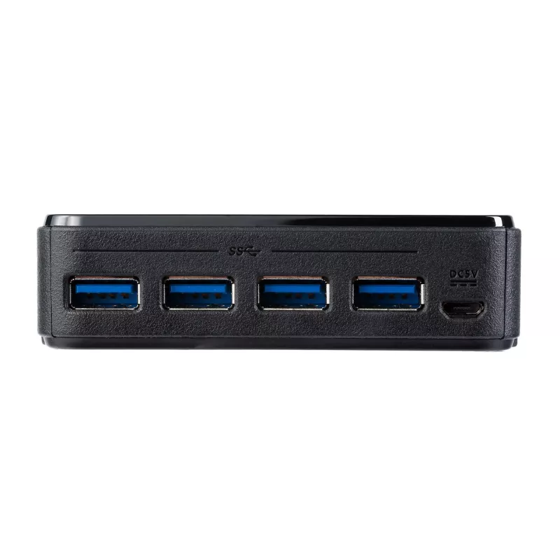 StarTech.com 4-na-4 USB 3.0 periférny prepínač, 5 Gbit/s, Micro-USB Type-B, čierny, plast, CE, FCC, REACH, 0 – 40 °C