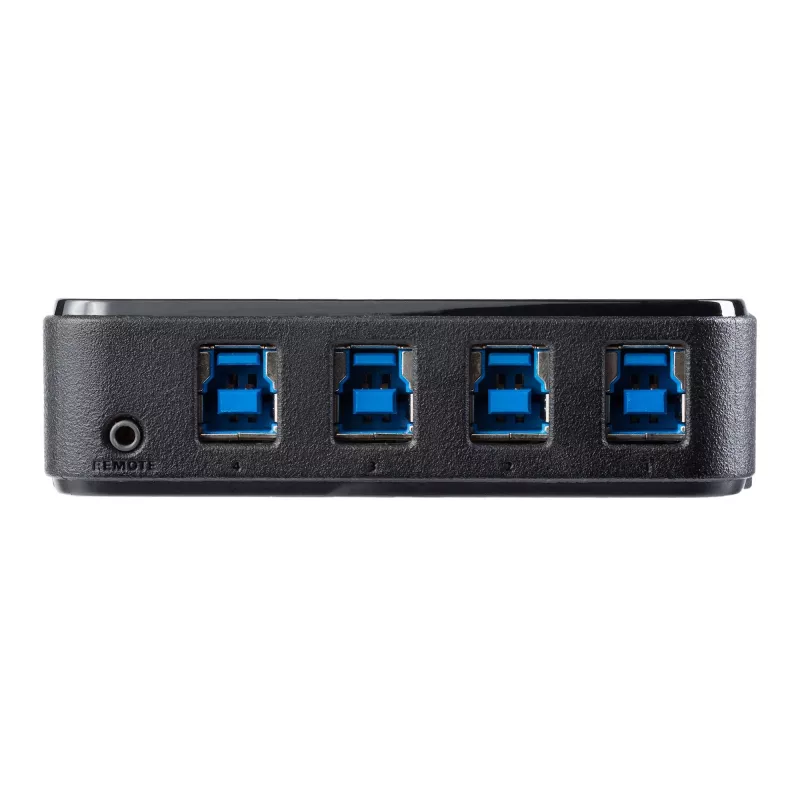 StarTech.com 4-na-4 USB 3.0 periférny prepínač, 5 Gbit/s, Micro-USB Type-B, čierny, plast, CE, FCC, REACH, 0 – 40 °C