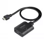 StarTech.com 2-portový HDMI splitter, 4K 60 Hz HDMI 2.0 video, 4K HDMI splitter 1 vstup 2 výstupy, 1x2 HDMI displej/výstup splitter, HDR/HDCP, 50 cm integrovaný HDMI kábel