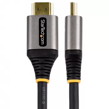 StarTech.com 10 ft (3 m) HDMI 2.1 kábel 8K – certifikovaný Ultra High Speed HDMI kábel 48 Gbit/s – 8K 60 Hz/4K 120 Hz HDR10+ eARC – Ultra HD 8K HDMI kábel – monitor/TV/displej – flexibilný TPE plášť