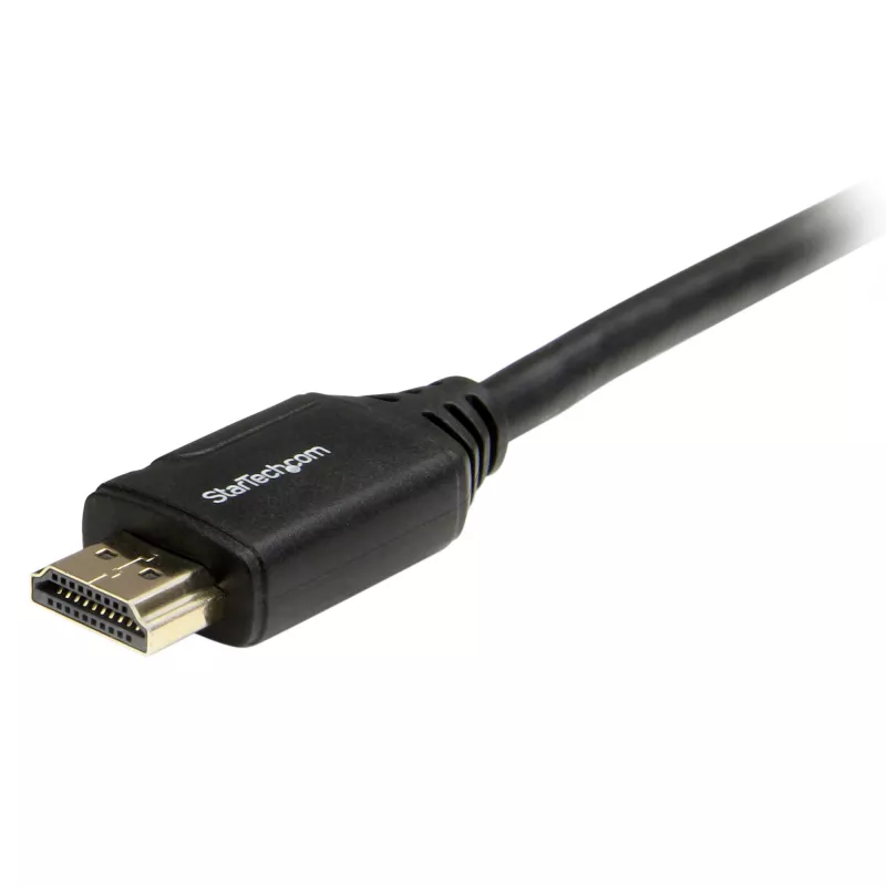 StarTech.com 2 m Premium certifikovaný HDMI 2.0 kábel s Ethernetom – Vysokorýchlostný Ultra-HD-4K-60Hz HDMI kábel HDR10 – HDMI kábel (konektor samec/konektor samec) – pre UHD monitory, televízory, displeje