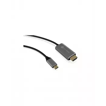 ICY BOX IB-CB020-C HDMI kábel 1,8 m HDMI Type A (Standard) čierna, strieborná