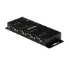 StarTech.com 4-Port USB na DB9 RS232 sériový adaptér hub – priemyselná DIN-lištová a nástenná montáž