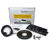 StarTech.com 4-Port USB na DB9 RS232 sériový adaptér hub – priemyselná DIN-lištová a nástenná montáž