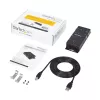 StarTech.com 4-Port USB na DB9 RS232 sériový adaptér hub – priemyselná DIN-lištová a nástenná montáž