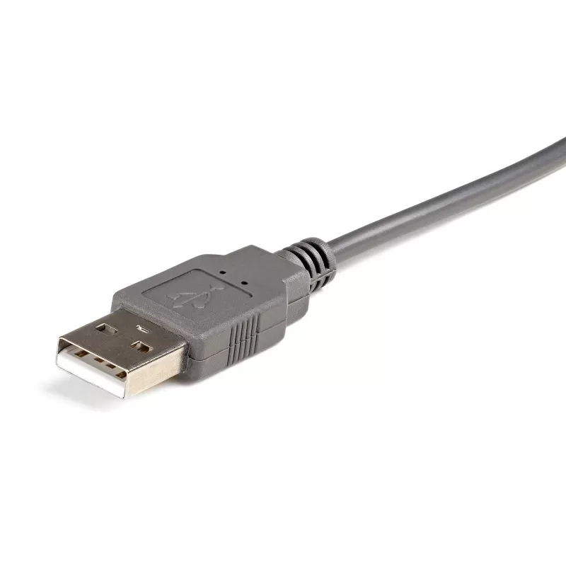 StarTech.com ICUSB232DB25 adaptérový kábel z USB 2.0 na sériový RS232, DB9/DB25, sivý