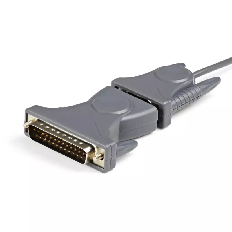StarTech.com ICUSB232DB25 adaptérový kábel z USB 2.0 na sériový RS232, DB9/DB25, sivý