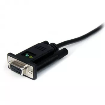 StarTech.com 6ft (1,8m) 1-Port USB na sériový RS232 adaptér, FTDI DB9 sériový DCE adaptérový kábel, Nullmodem, USB 2.0 - TAA