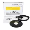 StarTech.com ICUSB232FTN 1-portový adaptérový kábel z USB na sériový null modem RS232 DB9 DCE, FTDI, USB 2.0, čierny