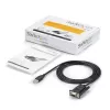 StarTech.com ICUSB232FTN 1-portový adaptérový kábel z USB na sériový null modem RS232 DB9 DCE, FTDI, USB 2.0, čierny