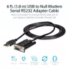 StarTech.com ICUSB232FTN 1-portový adaptérový kábel z USB na sériový null modem RS232 DB9 DCE, FTDI, USB 2.0, čierny