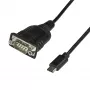StarTech.com USB-C na sériový adaptérový kábel so zachovaním COM portu – 40 cm USB Type-C na RS232 (DB9) sériový konvertorový kábel – pre PLC, skenery, tlačiarne – Windows/Mac/Linux