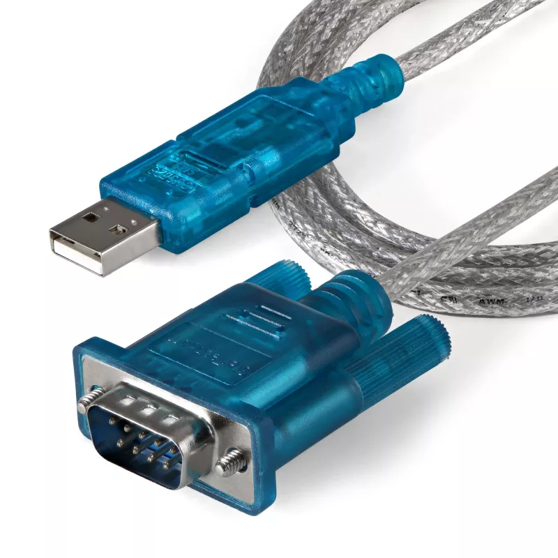 StarTech.com 3ft (91 cm) 1-portový USB na RS232-DB9 sériový adaptérový kábel, USB na sériový adaptérový kábel – M/M