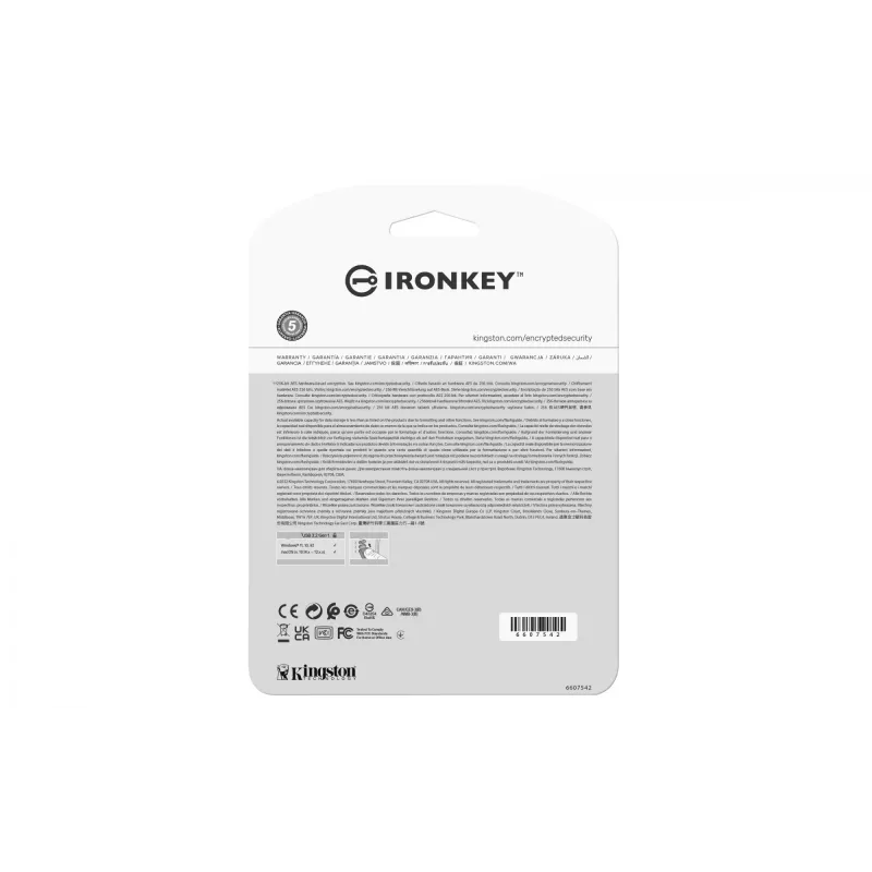 Kingston Technology IronKey 128 GB Vault Privacy 50 AES-256 šifrovaný, FIPS 197