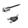 Kensington MICROSAVER 2.0 MK LAPTOP-ZÁMOK, kľúč, oceľ, čierny, strieborný