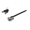 Kensington MICROSAVER 2.0 MK LAPTOP-ZÁMOK, kľúč, oceľ, čierny, strieborný