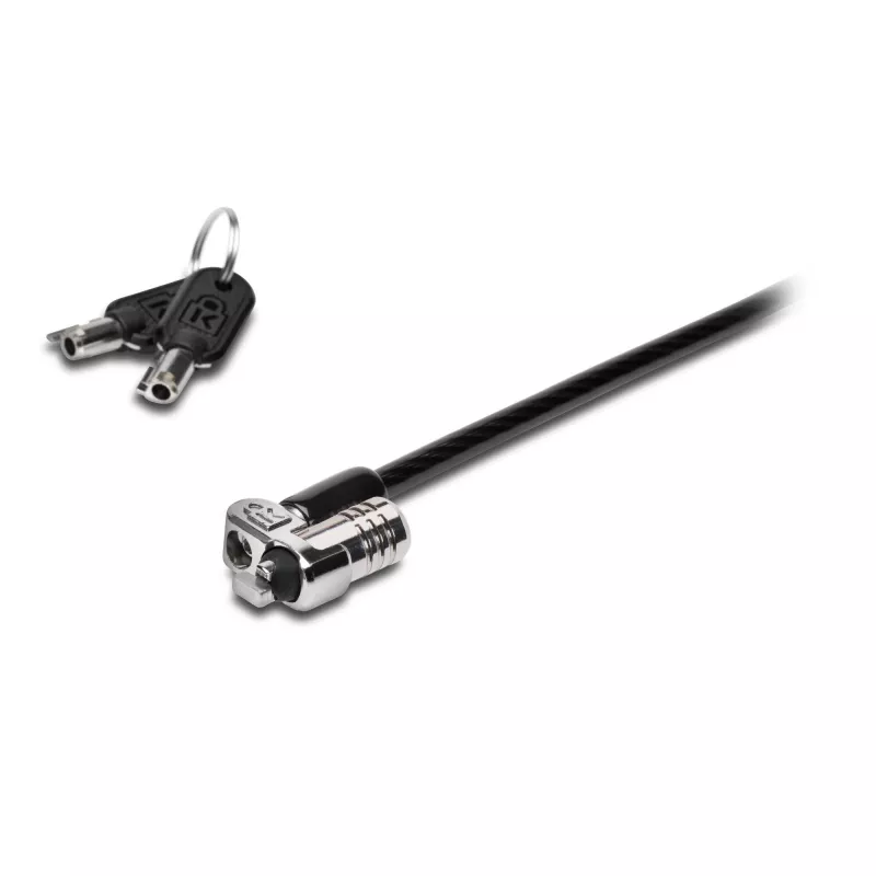 Kensington MICROSAVER 2.0 MK LAPTOP-ZÁMOK, kľúč, oceľ, čierny, strieborný