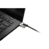 Kensington MICROSAVER 2.0 MK LAPTOP-ZÁMOK, kľúč, oceľ, čierny, strieborný